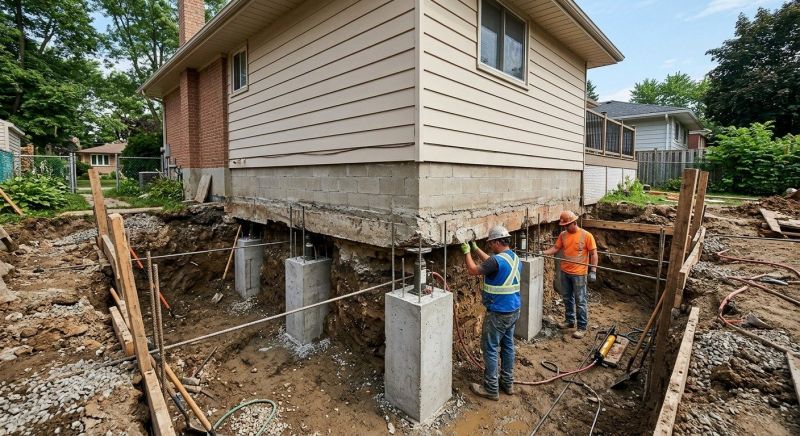 Basement Underpinning in Abington, MA
