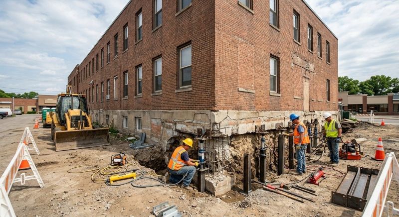 Commercial Foundation Repair in Abington, MA