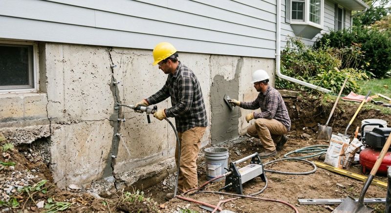 Concrete Foundation Repair in Millis, MA