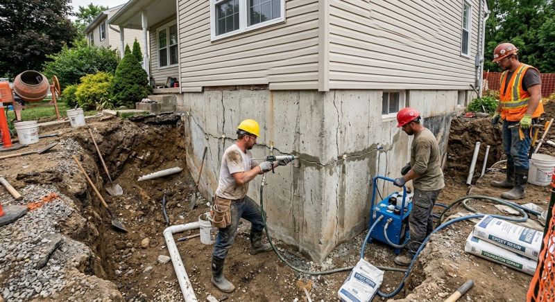 Cracked Foundation Repair in Cambridge, MA