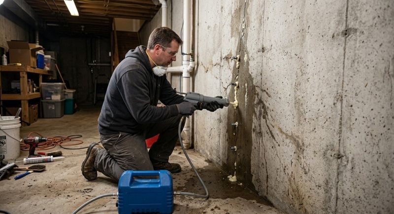 Cracked Foundation Repair in Duxbury, MA