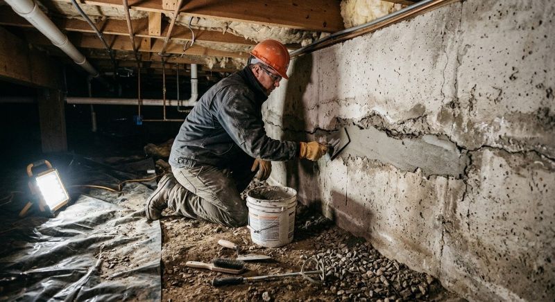 Crawlspace Foundation Repair in Abington, MA