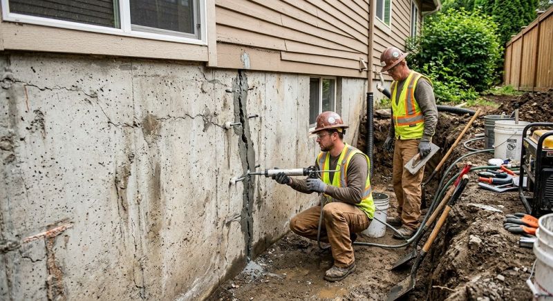 Foundation Cracks Repair in Abington, MA
