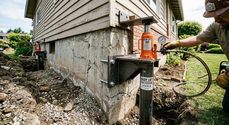 Foundation Jacking in Boston, MA