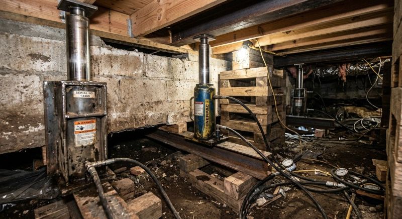 Foundation Jacking in Brighton, MA