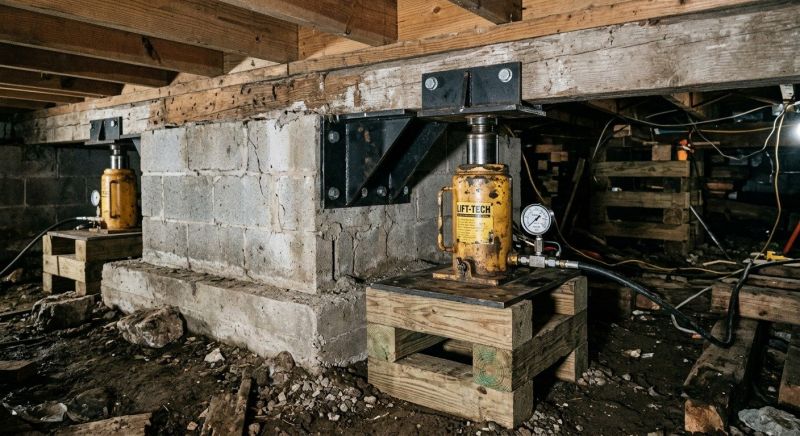 Foundation Jacking in Chestnut Hill, MA