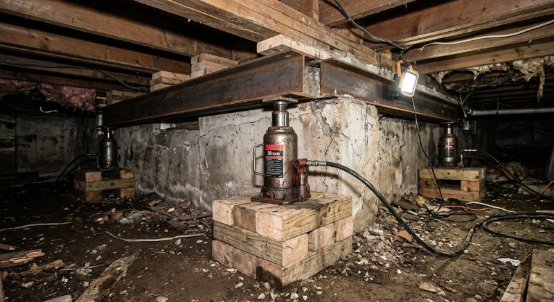 Foundation Jacking in Duxbury, MA