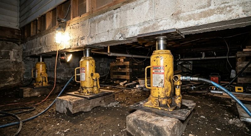 Foundation Jacking in Sherborn, MA