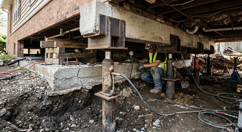 Foundation Lifting in Brookline, MA