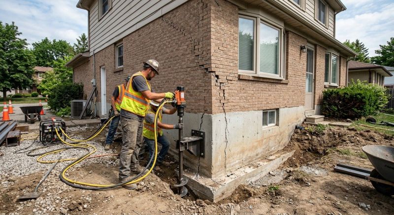 Foundation Lifting in Dedham, MA