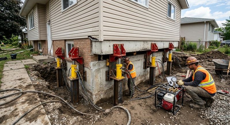 Foundation Lifting in Halifax, MA