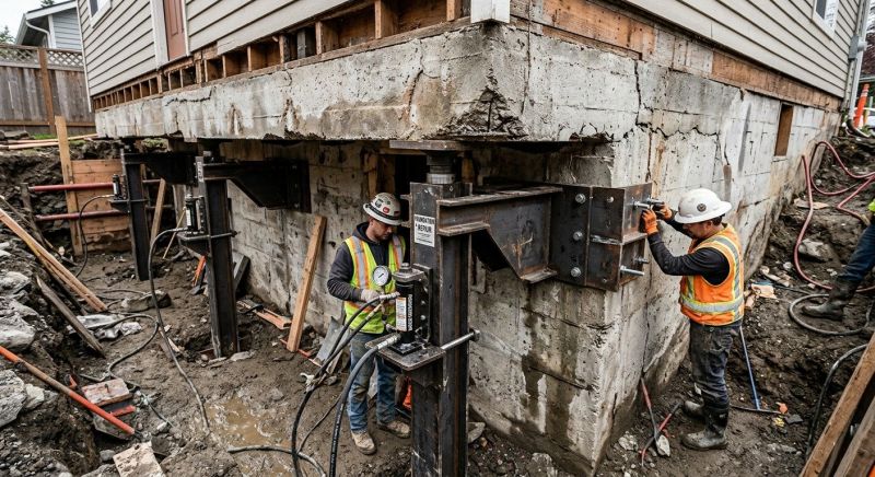 Foundation Lifting in Melrose, MA