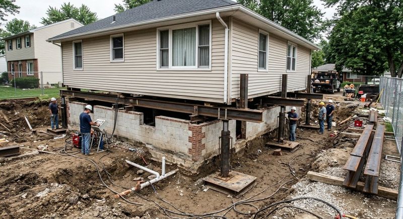 Foundation Lifting in Middlesex County, MA