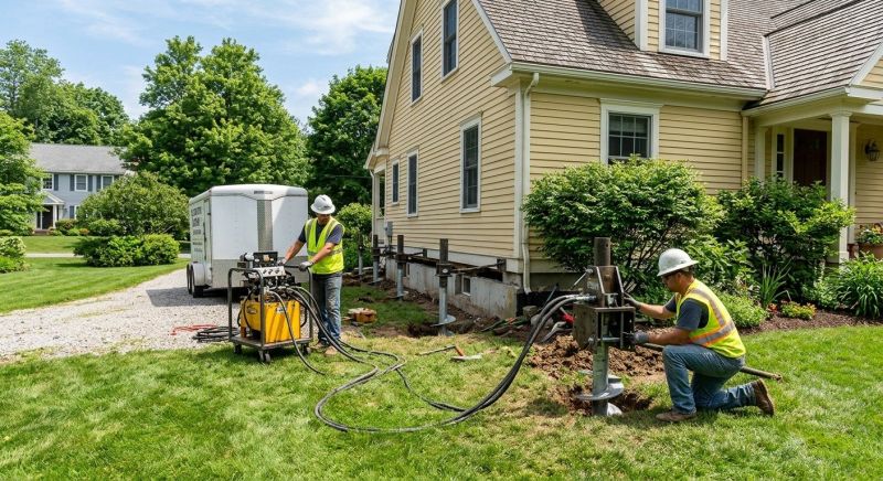 Foundation Lifting in Waltham, MA