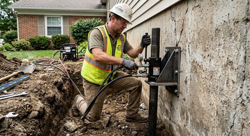 Foundation Releveling in Abington, MA