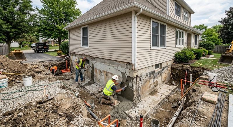 Foundation Restoration in Abington, MA