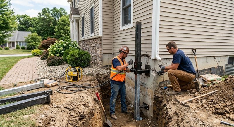 Foundation Stabilizing in Hanover, MA