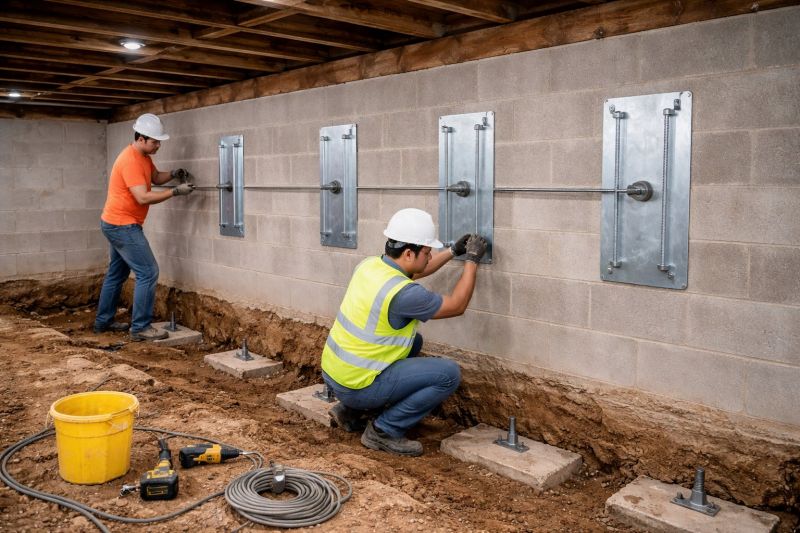 Foundation Stabilizing in Raynham, MA