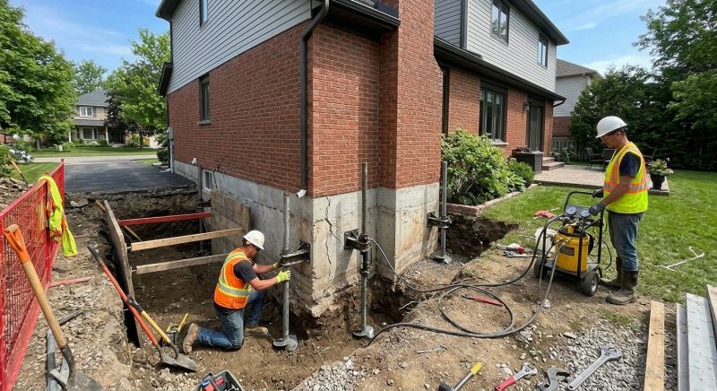 Foundation Underpinning in Abington, MA