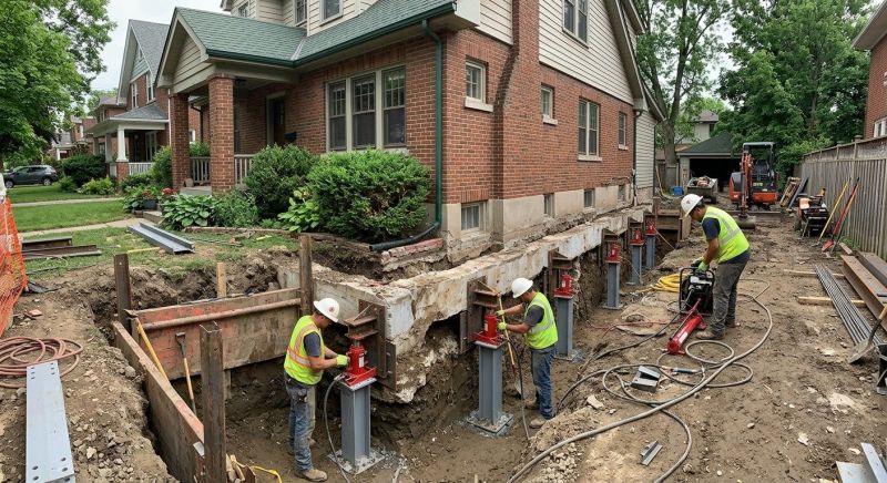 Foundation Underpinning in Abington, MA