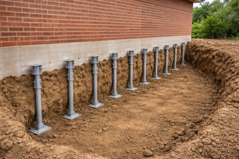 Helical Piers Installation in Abington, MA