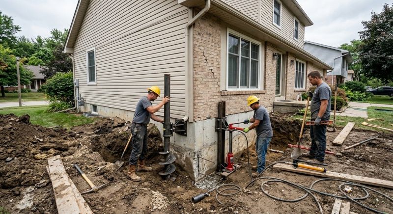 House Foundation Repair in Dedham, MA