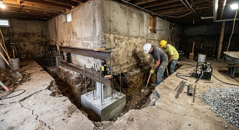 House Underpinning in Abington, MA