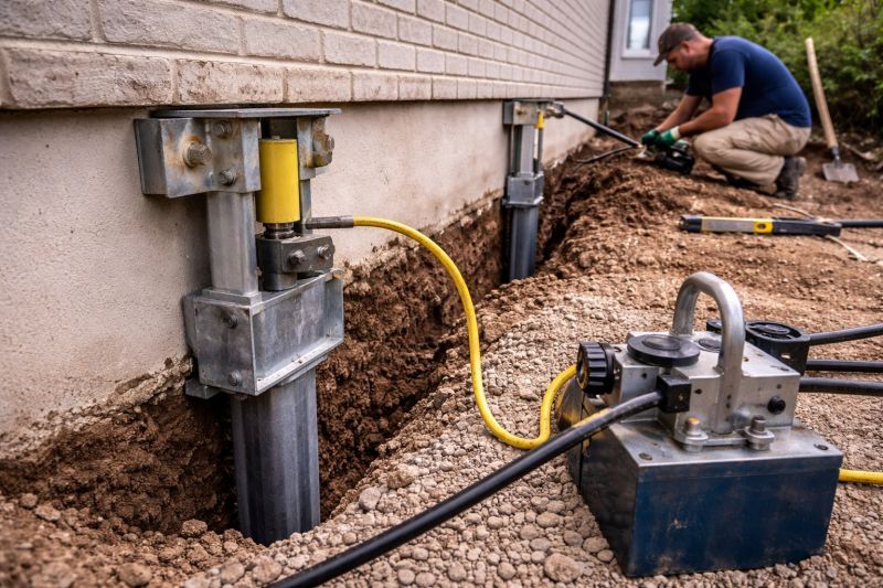 Sinking Foundation Repair in Middlesex County, MA