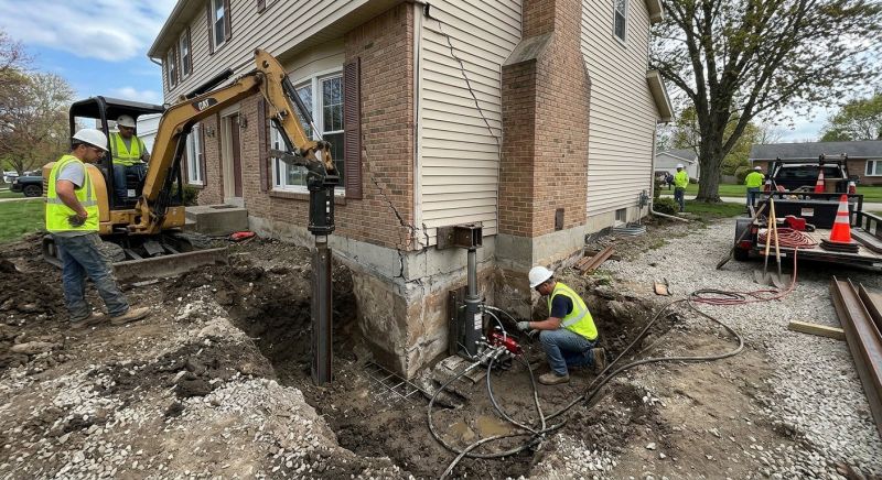Sinking Foundation Repair in Wellesley, MA