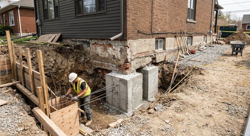 Structural Underpinning in Abington, MA