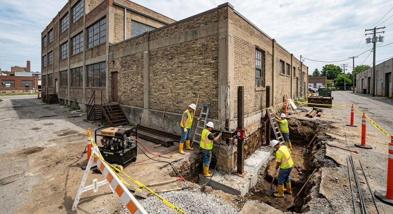 Building Foundation Repair in Needham, MA